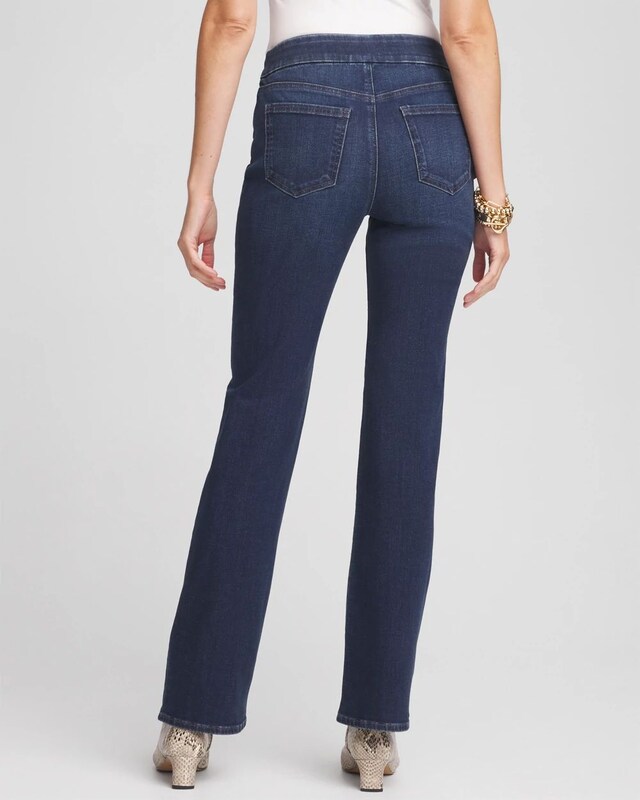 Denim Slim Pull-On Boot-Cut Jeggings - image 3